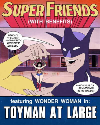 justiça liga Super amigos com benefícios toyman no grande