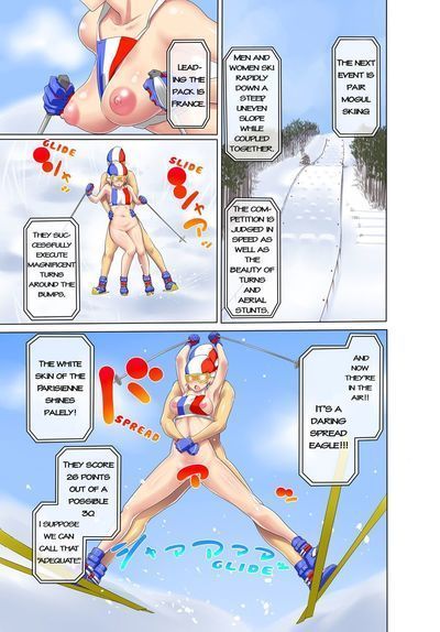 [agata] Секрет olympics! пар из полностью Голые мужчины и женщины играть зима спорт {mangareborn} часть 2