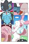 đồng tính nữ thiếu niên sumeragi sylveon đấu với luxray (pokemon)
