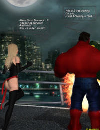 ms. Marvel vs rojo hulk el Volver de rojo hulk