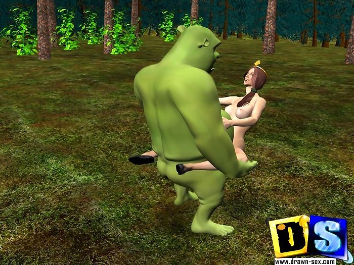 3d seks przygody z Shrek i kwiatowo-owocowy Fiona część 1264