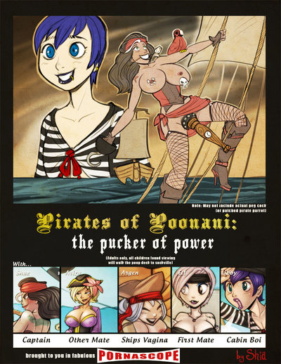 los piratas de poonami el Fruncido de el poder