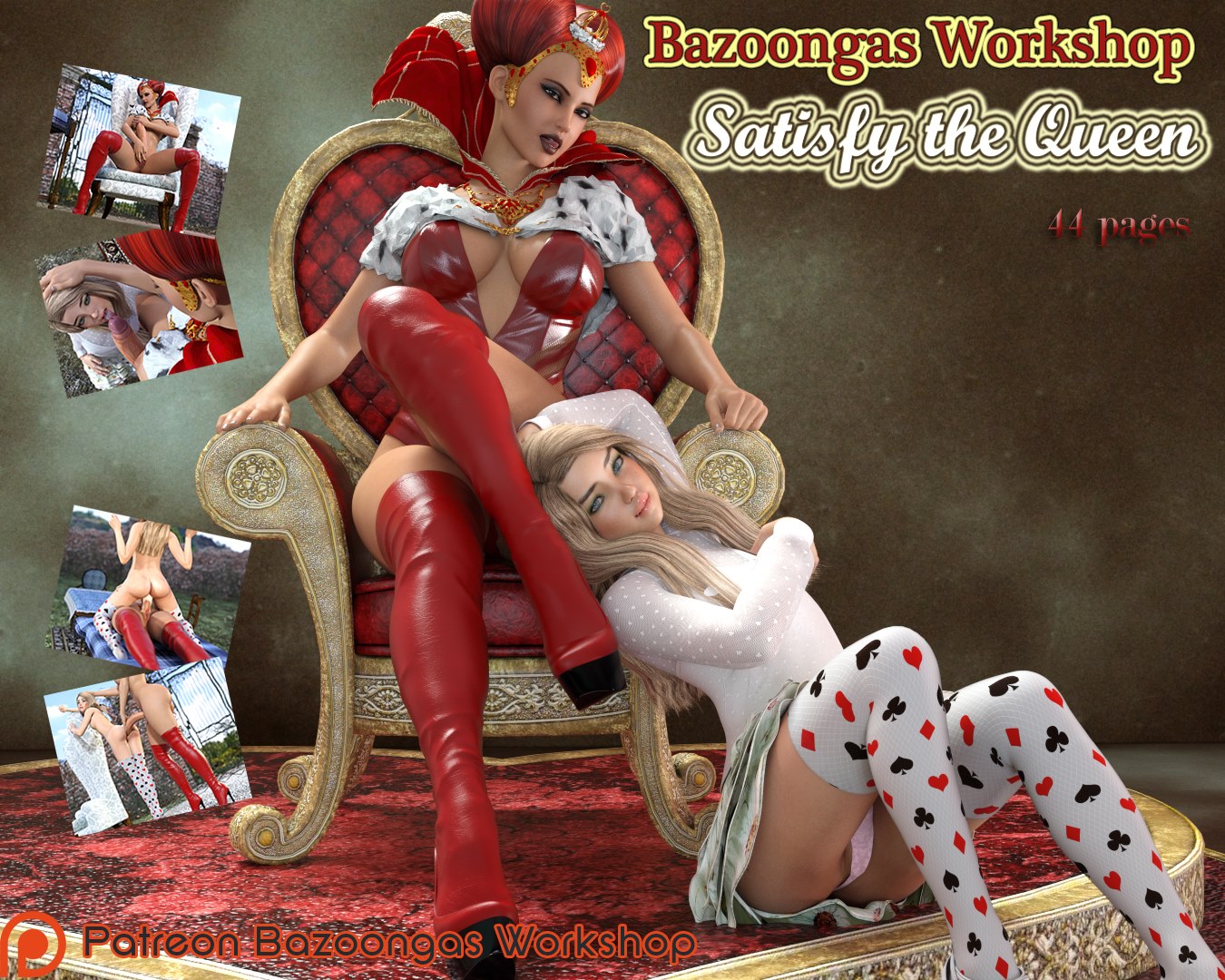 bazoongas workshop satisfazer o Rainha