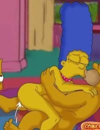 В Симпсоны Похотливые Гомер и Мардж