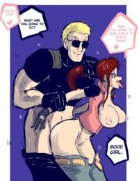 residente male Claire & wesker