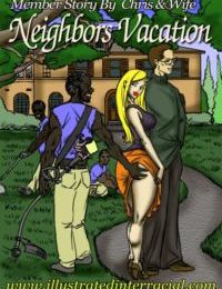 illustrated interracial- Neighbor’s Vacation