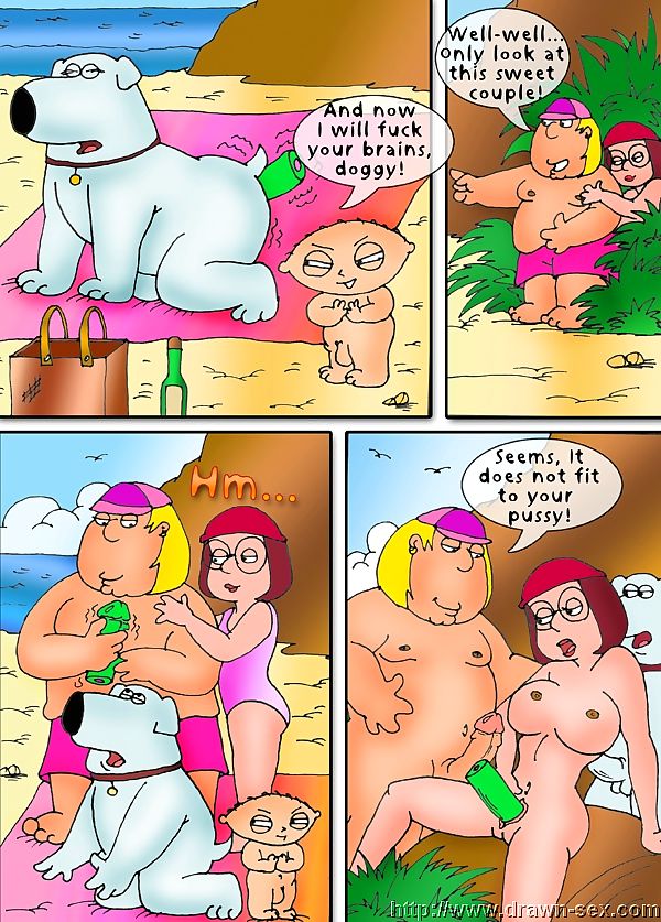 परिवार आदमी – समुद्र तट play,drawn सेक्स