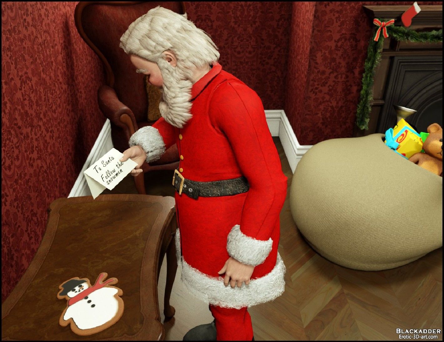 blackadder Santa to cumming