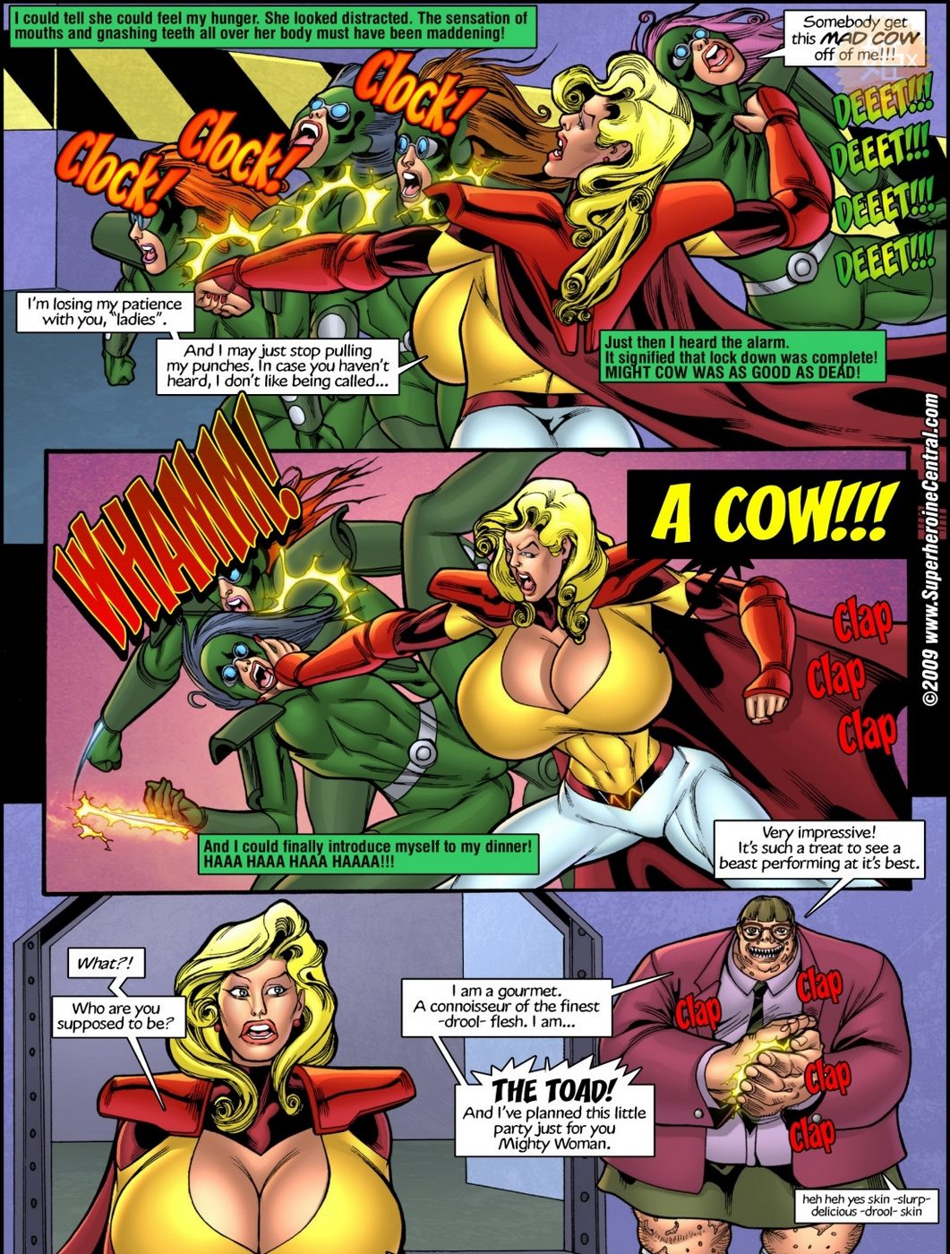 супергероиня Центральный Могучий Корова часть 2