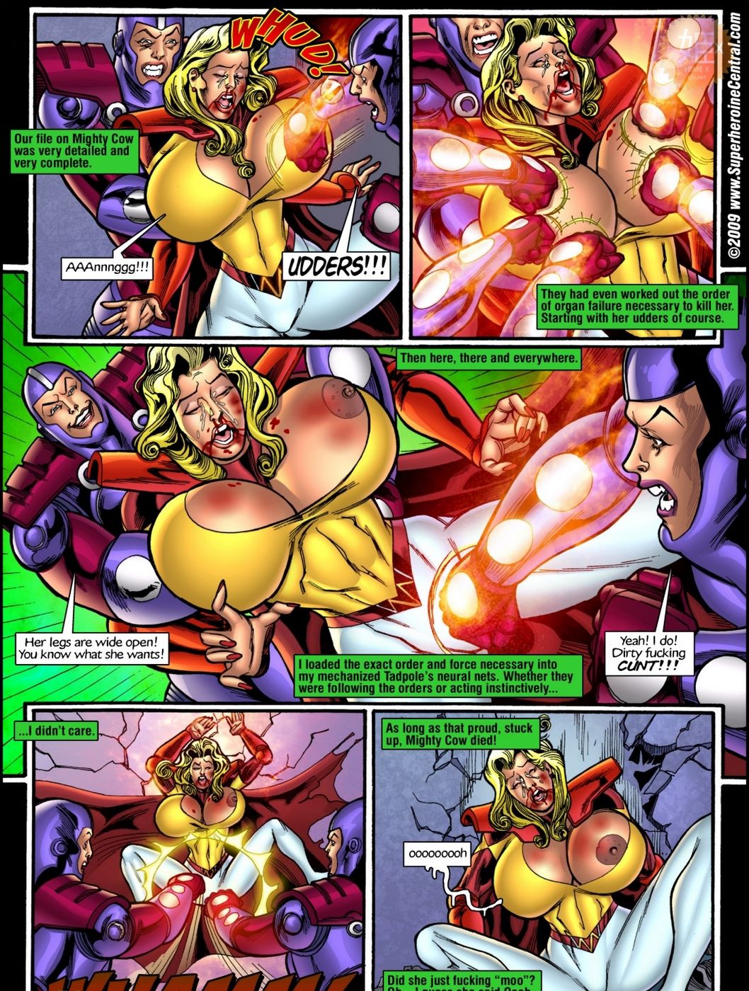 Superheroine Central- Mighty cow - part 4